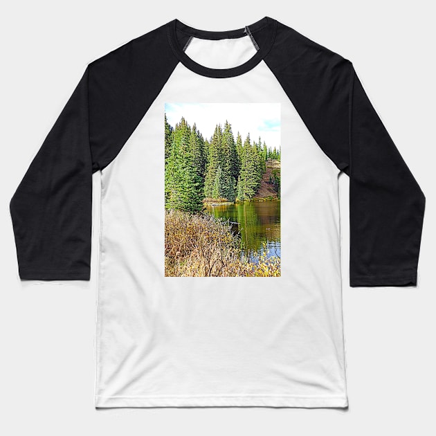 Lake Irene in Autumn Study 13-3 Baseball T-Shirt by bobmeyers